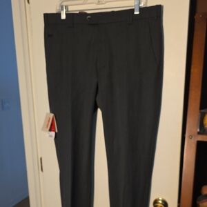 NWT Meyer Italian Gray Wool Blend Flat Front Dress Pants 36W x 32L Awesome!